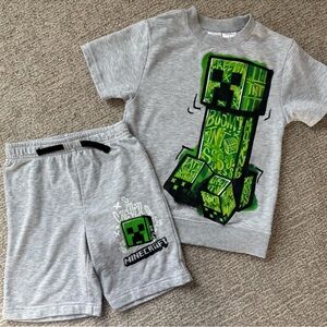 Boys Minecraft Creeper Lounge Set / Size 7